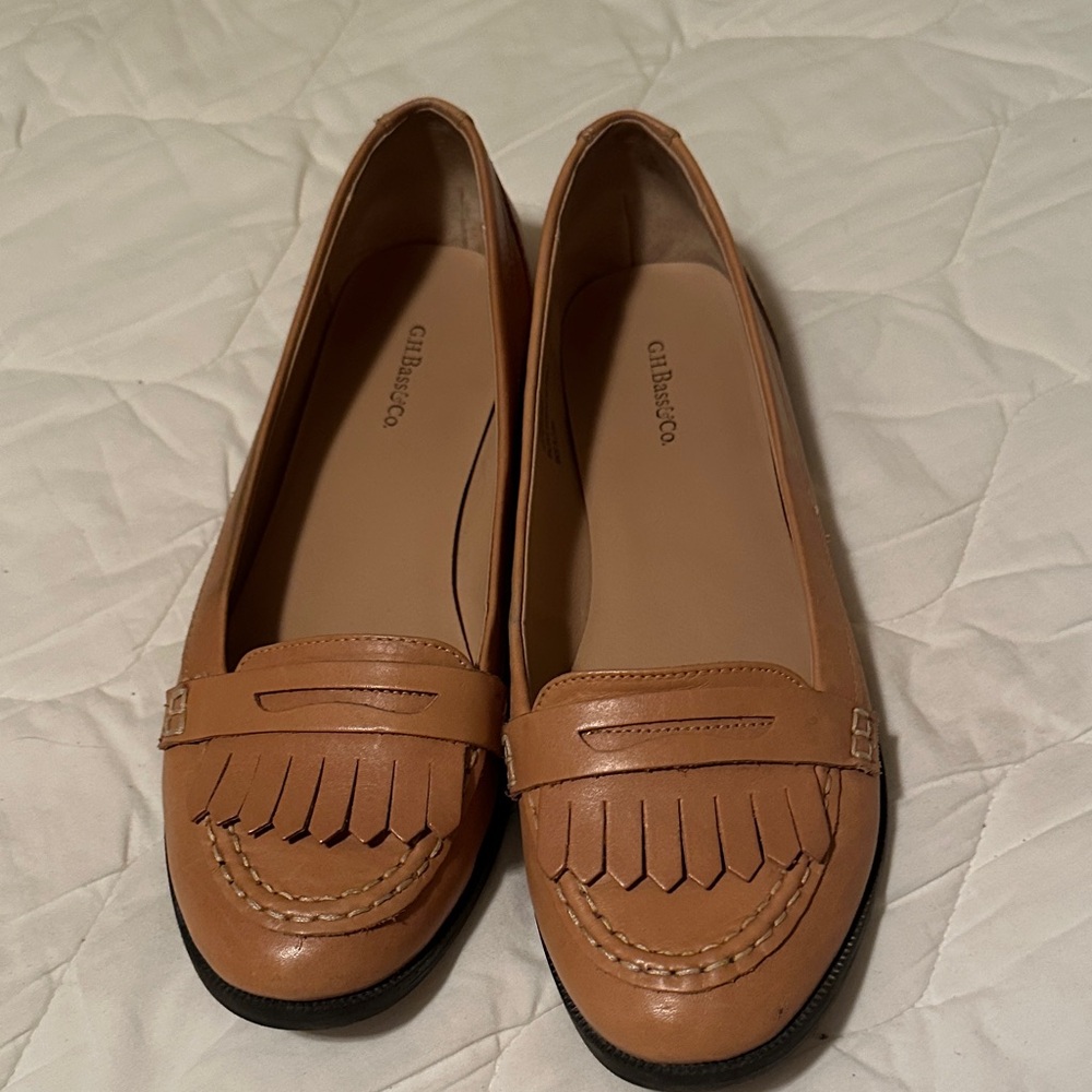 G.H. Bass & Co. Women's Tan Brown Leather Loafers